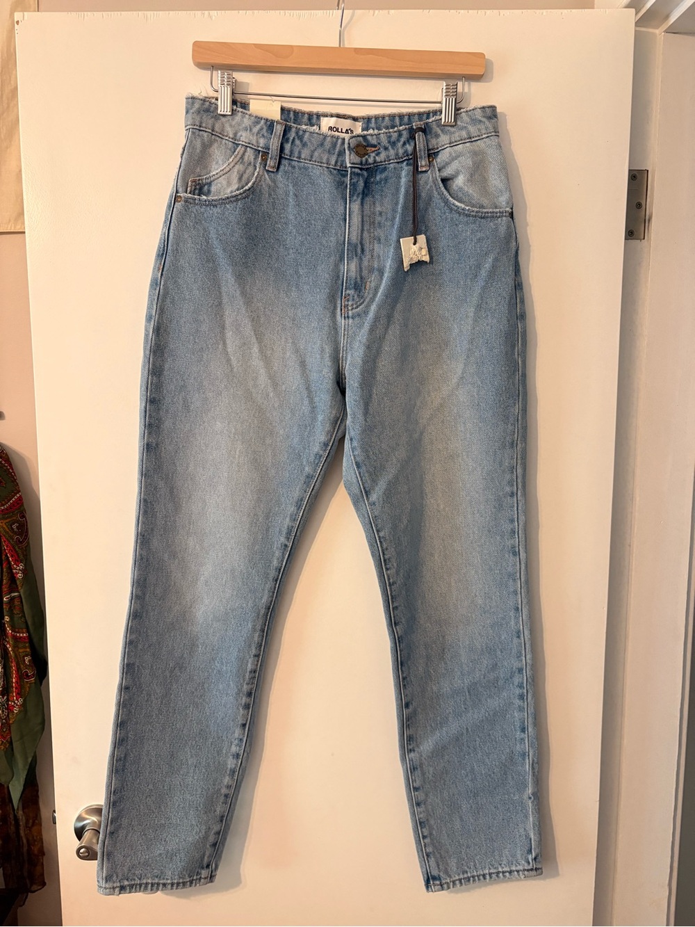ROLLA'S Dusters High Rise Slim Jeans in Old Stone